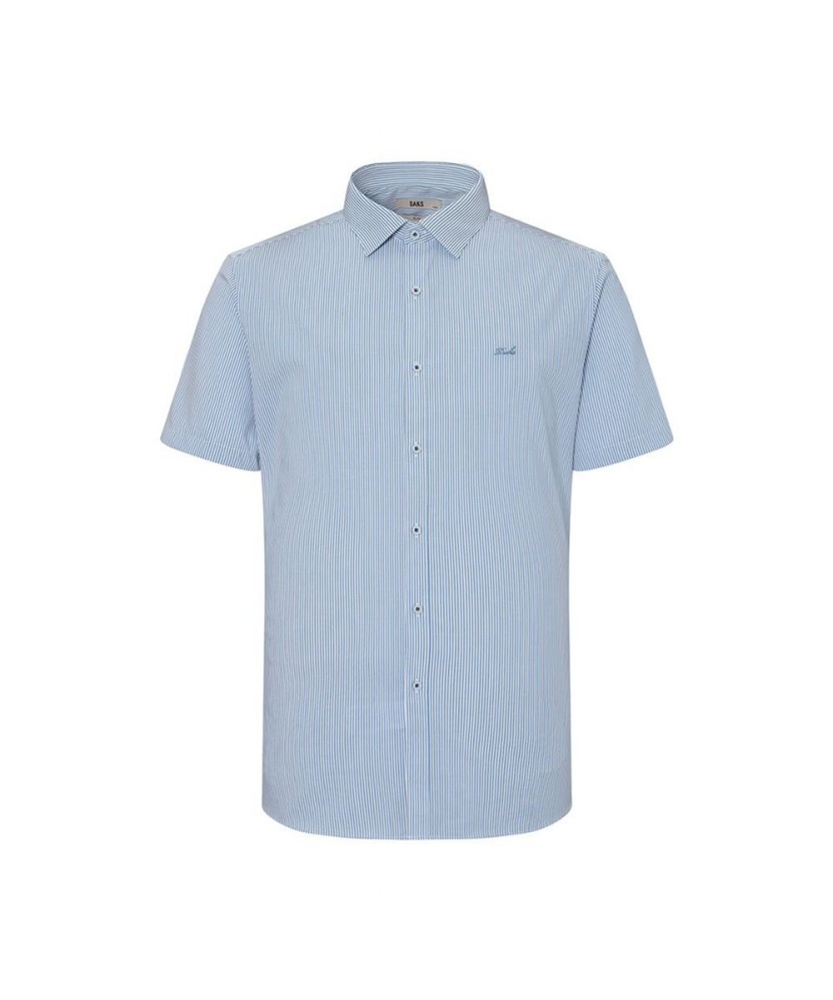 닥스셔츠(DAKS SHIRTS) 레이온혼방 이지케어 스트레치 스트라이프 드레스 반팔셔츠 슬림핏_DLS2SHDS630B1