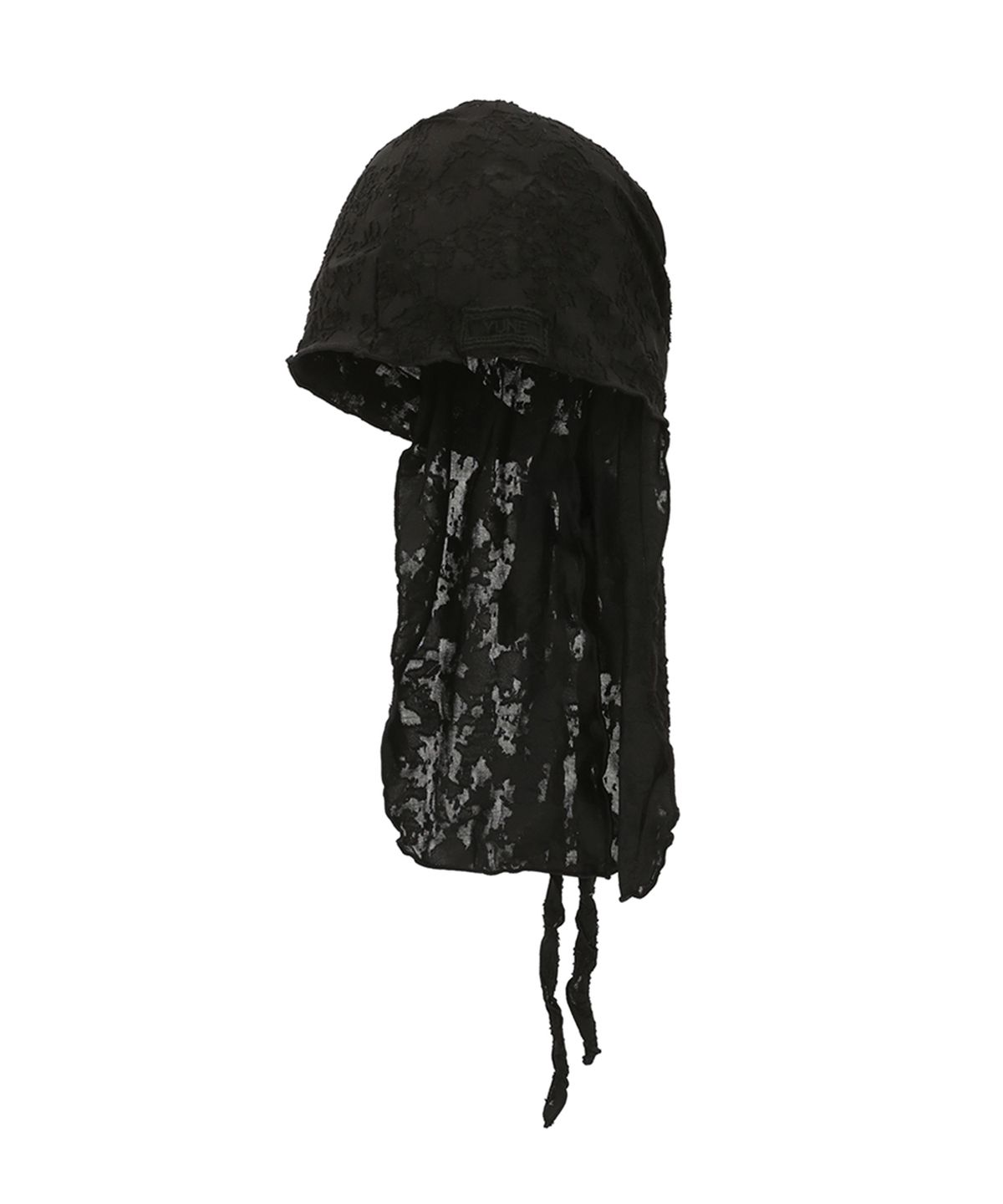 유네(YUNE) Lace Wrap Turban_[Black]