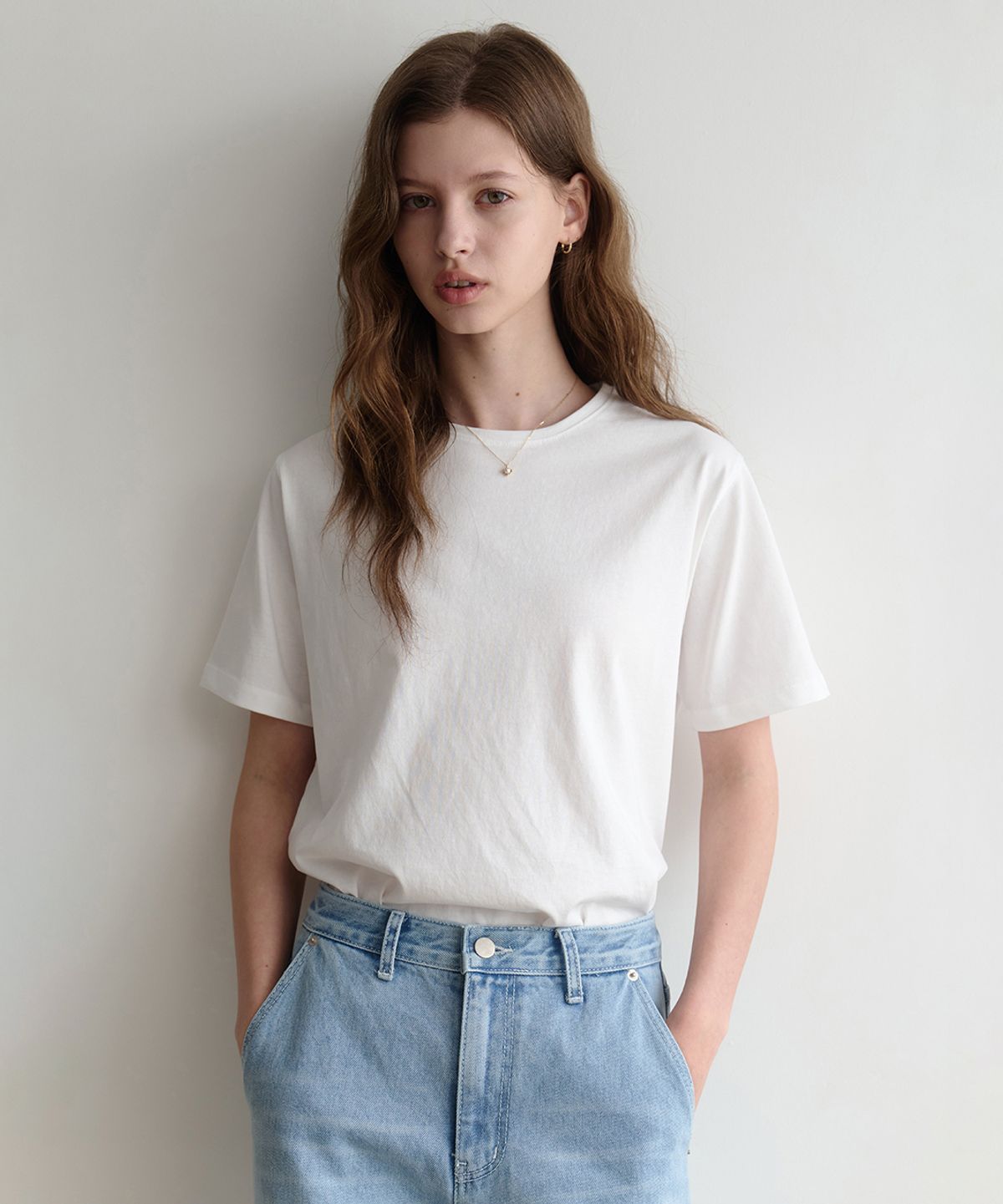 르나브(LENAV) esu round t-shirts (white)