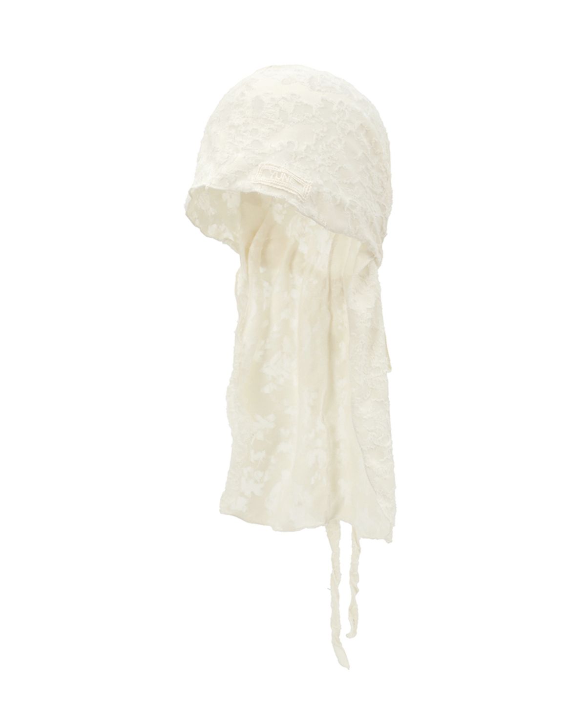 유네(YUNE) Lace Wrap Turban_[Ivory]