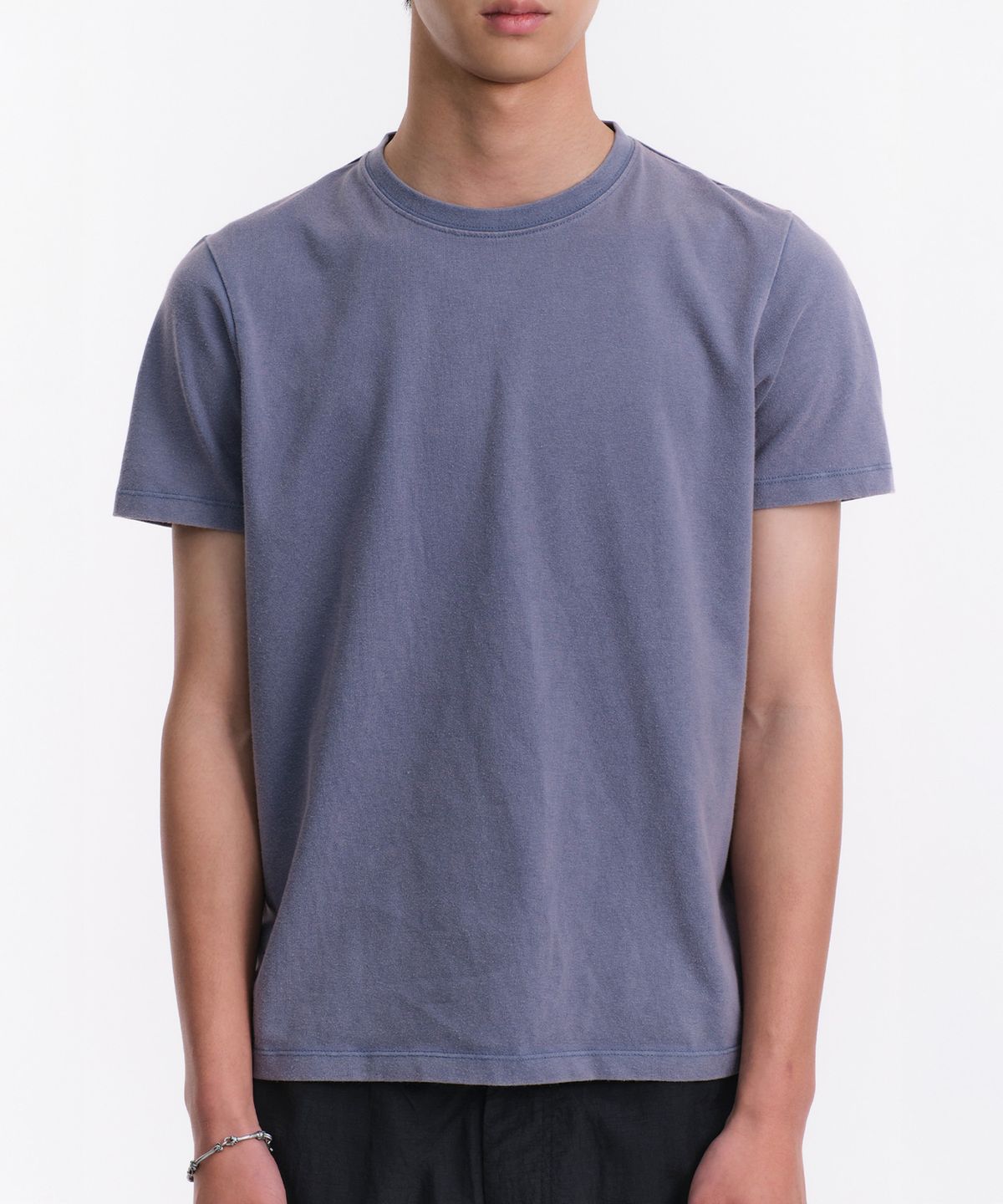 다이브인(DIVEIN) WASHED REGULAR FIT T-SHIRTS (BLUE)