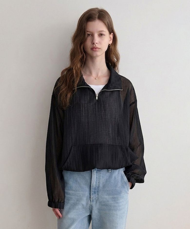 rainy summer anorak (black)
