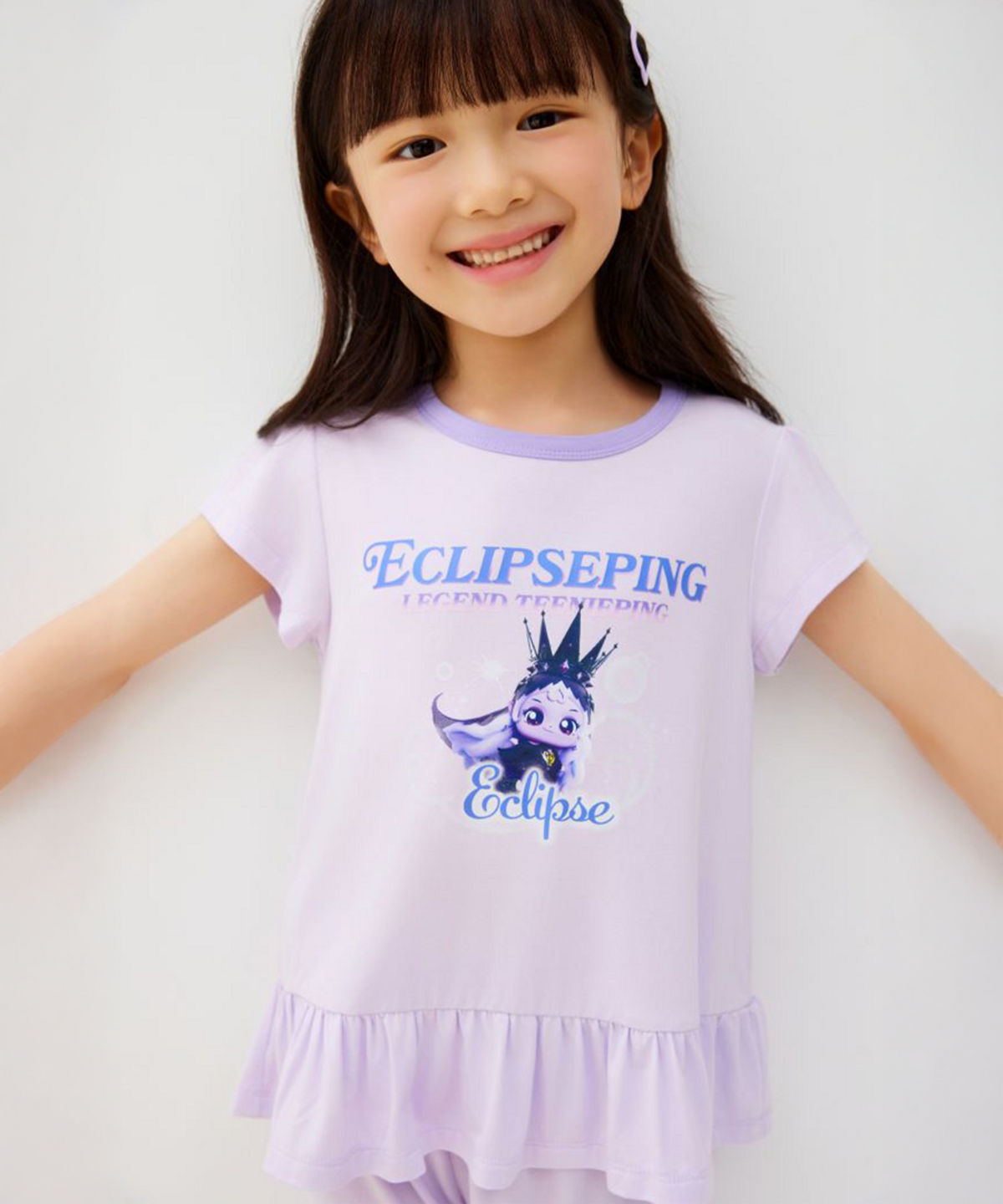 스파오 키즈(SPAO KIDS) [키즈] 캐치!티니핑6 3부 실내복 상하세트(Light Purple)_SPLOG24KG1