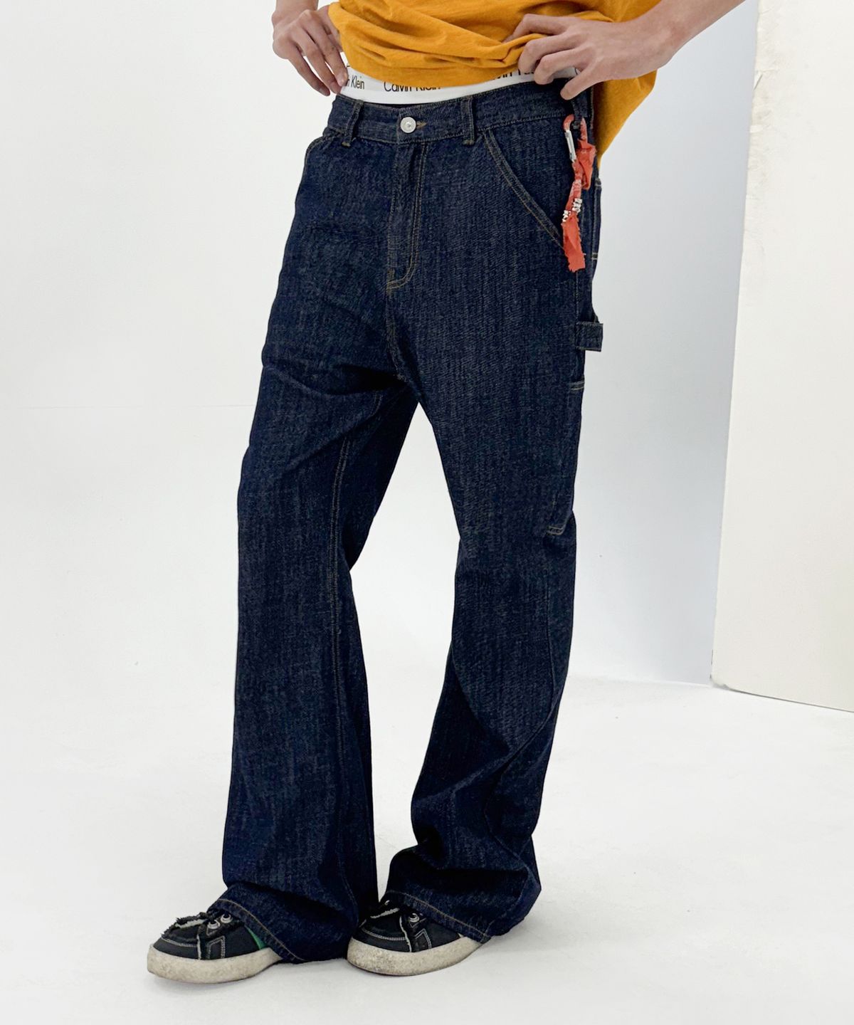 데프가먼츠(DEFGARMENTS) [SUMMER] BUCKLE FLARE DRY DENIM