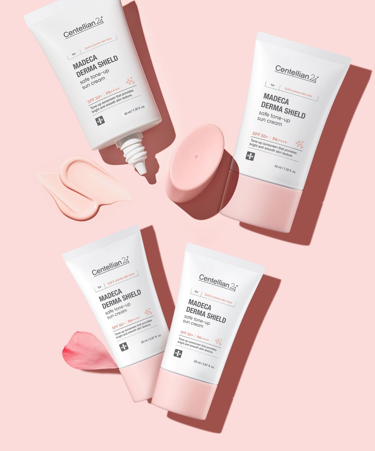 센텔리안24(CENTELLIAN24) [2Pack] 마데카 더마쉴드 세이프 톤업선크림 40ml+20ml 듀오 기획세트 2개 (총 용량 120ml)