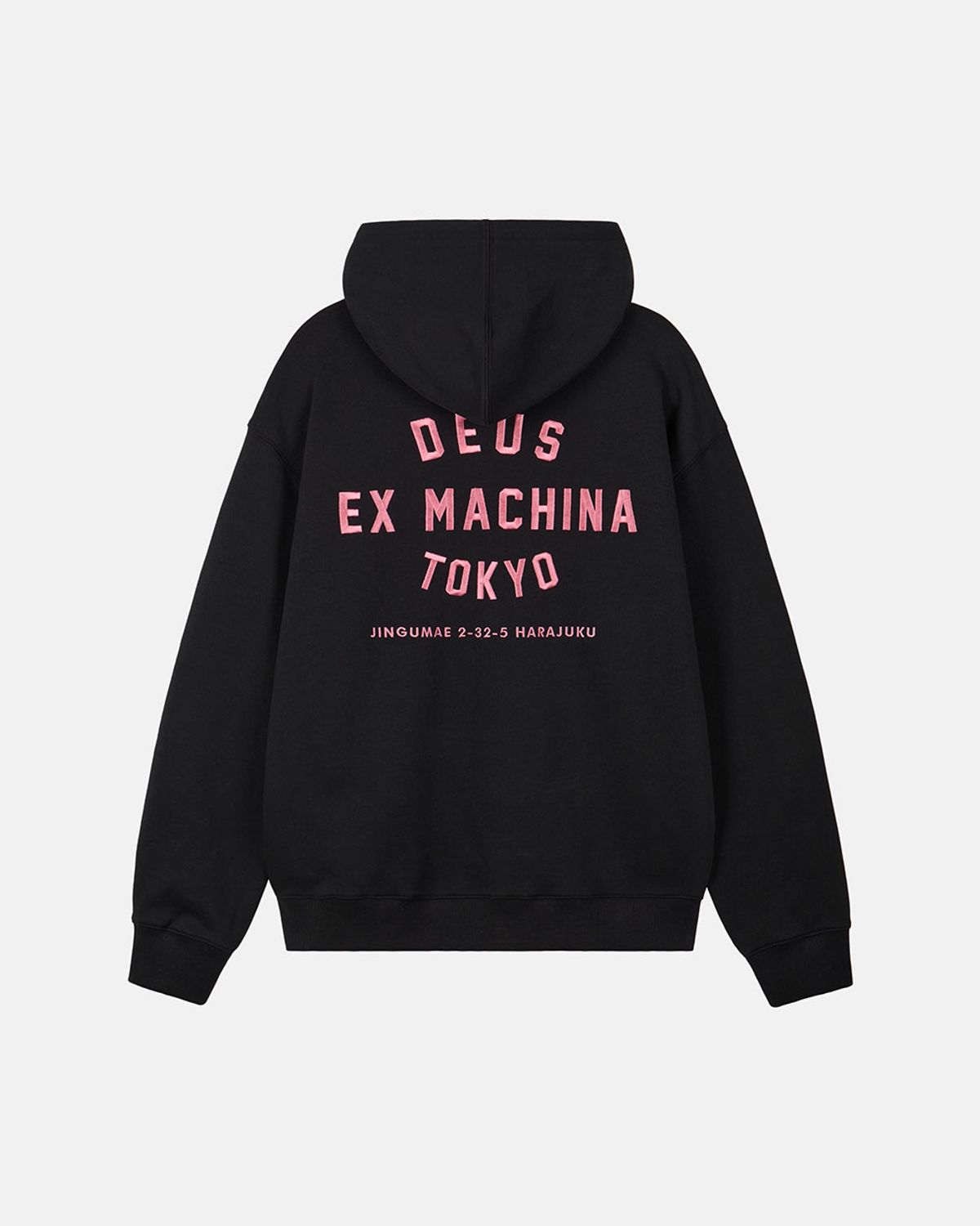 데우스 엑스 마키나(DEUS EX MACHINA) Tokyo College Address Zip Hoodie_Black