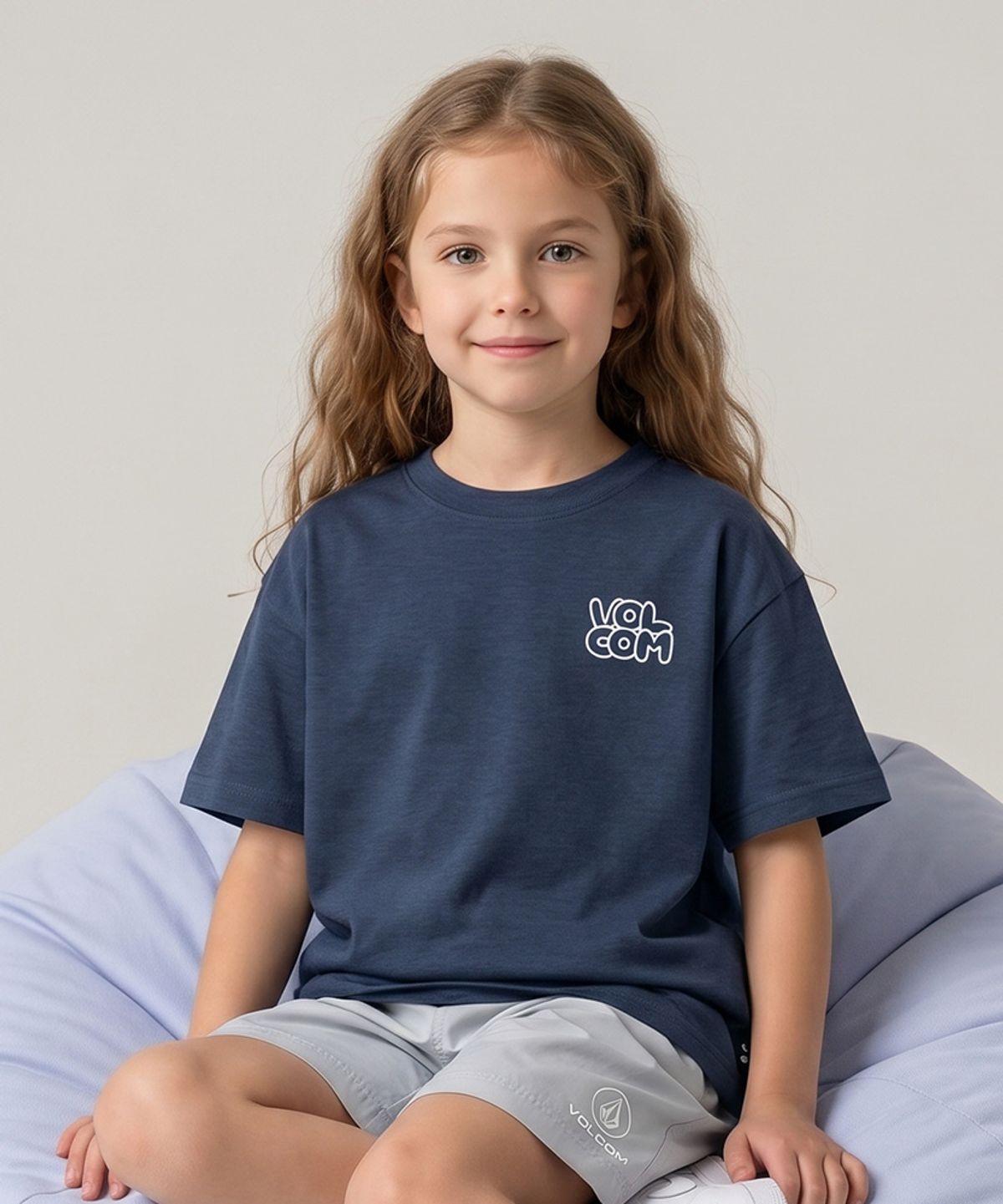 볼컴 키즈(VOLCOM KIDS) 볼컴 쿨스킨 벌룬 로고 티셔츠 D6M004