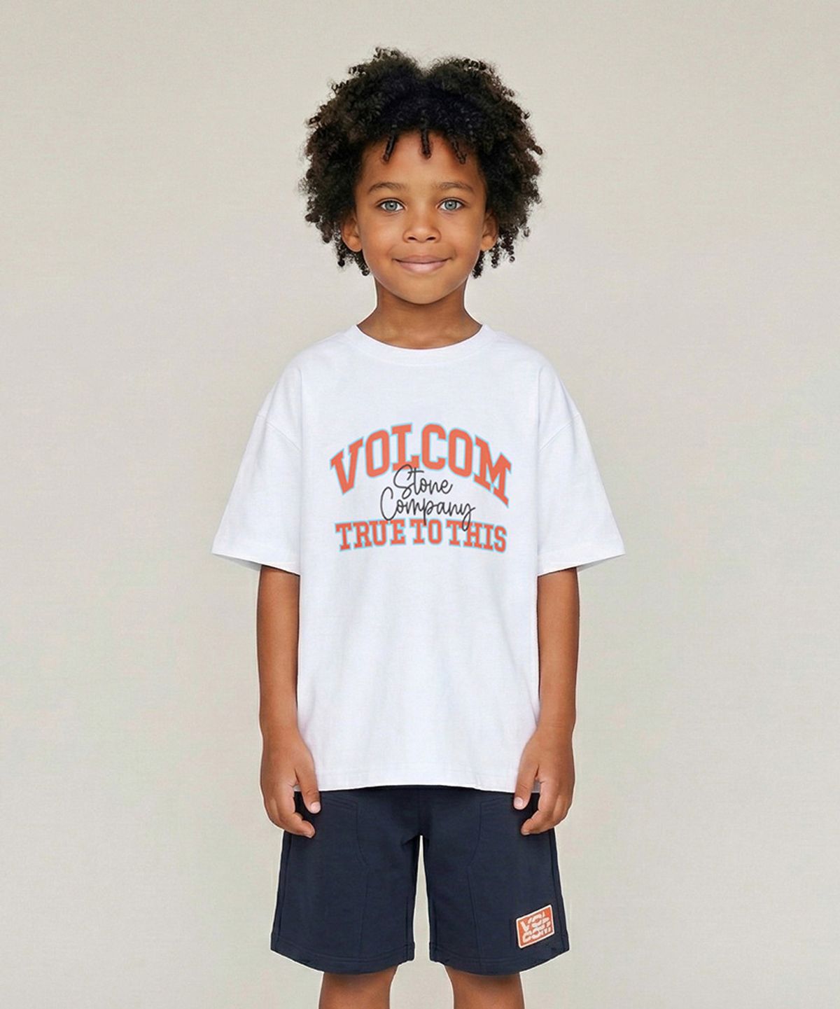 볼컴 키즈(VOLCOM KIDS) 볼컴 컬러 레터링 셋업 D6M014