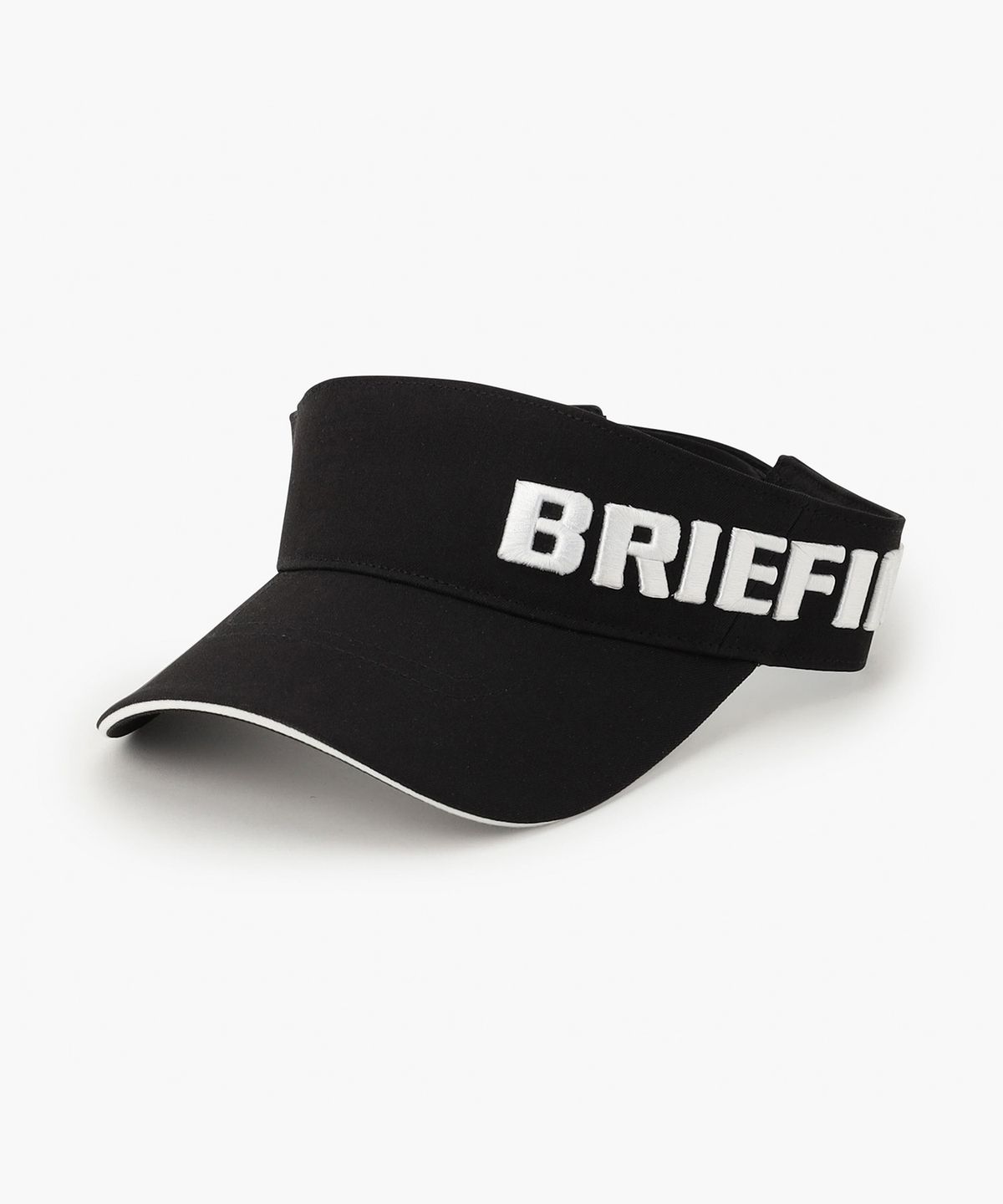 브리핑 골프(BRIEFING GOLF) MS 라운드 로고 바이저_블랙