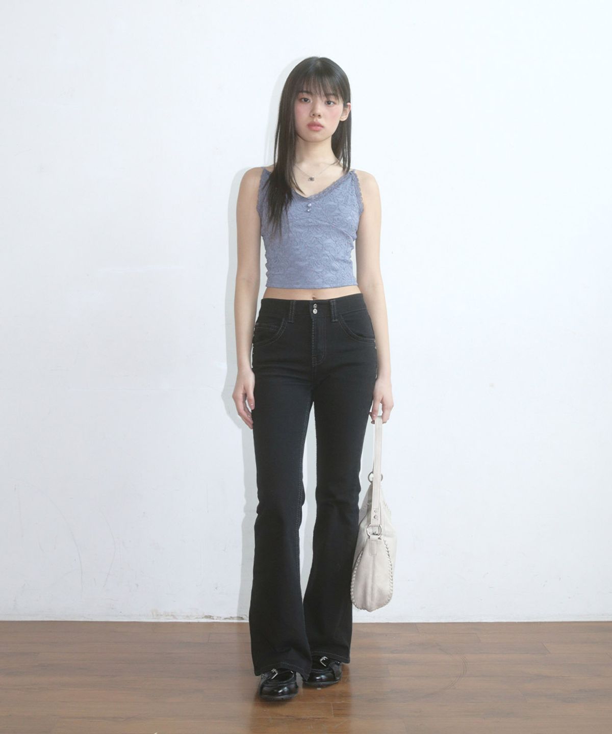 애즈온(ASON) LOE BOOTCUT PANTS / BLACK