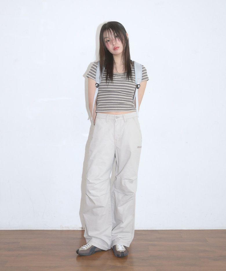 NELL PARACHUTE PANTS / LIGHT BEIGE