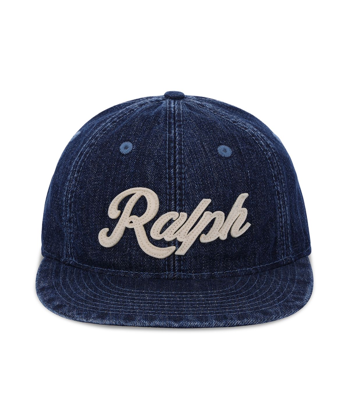폴로 랄프 로렌(POLO RALPH LAUREN) 랄프 로고 데님 볼 캡-네이비