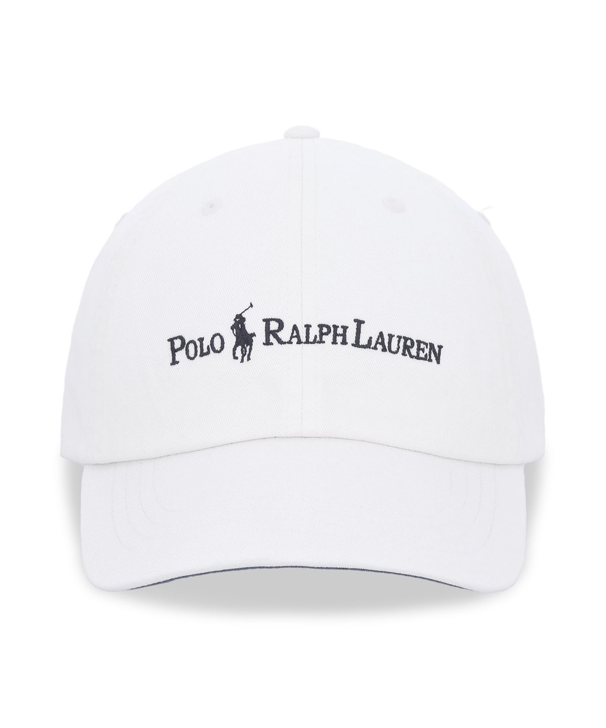 폴로 랄프 로렌(POLO RALPH LAUREN) 코튼 트윌 볼 캡-화이트