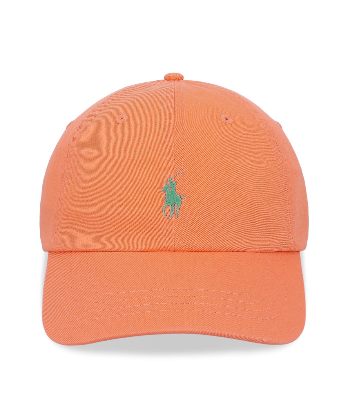 폴로 랄프 로렌(POLO RALPH LAUREN) 코튼 치노 볼 캡-오렌지