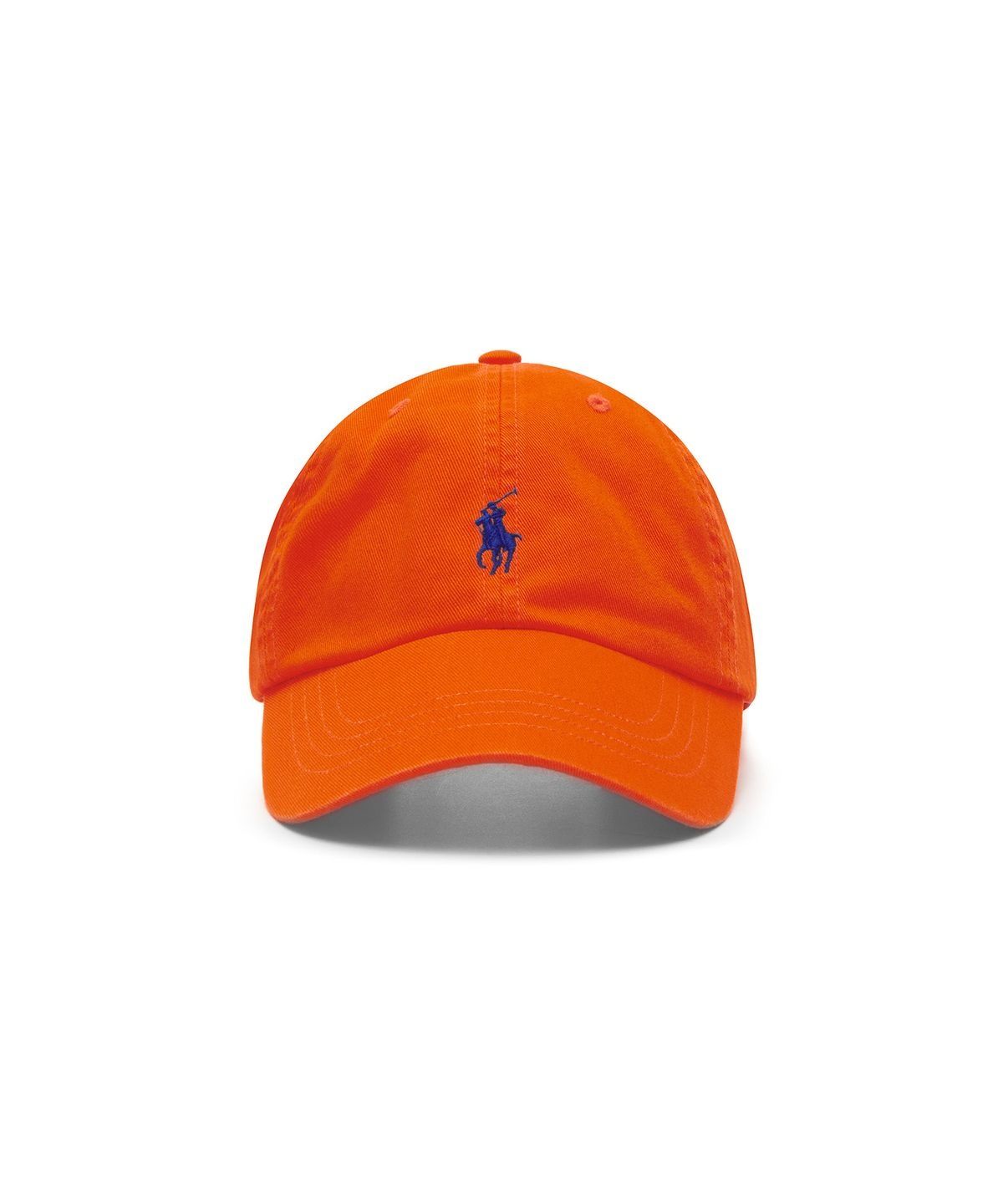 폴로 랄프 로렌(POLO RALPH LAUREN) 코튼 치노 베이스볼 캡-오렌지