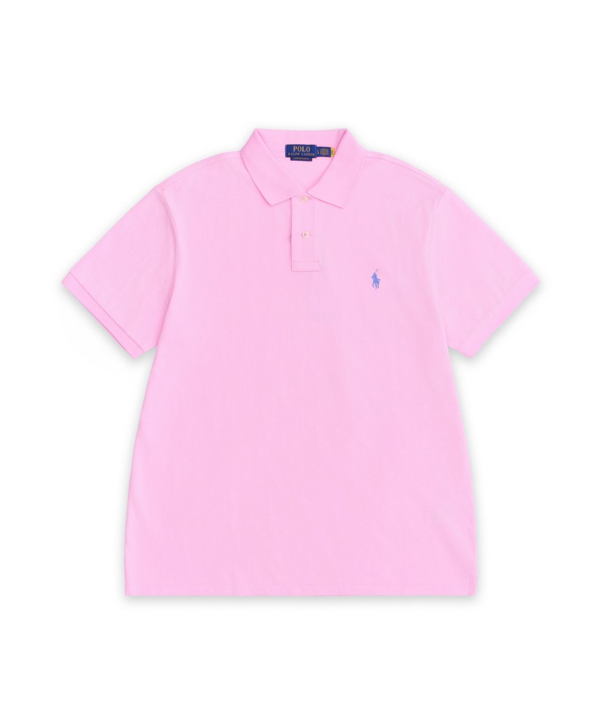 폴로 랄프 로렌(POLO RALPH LAUREN) 커스텀 슬림핏 메시 폴로 셔츠-핑크