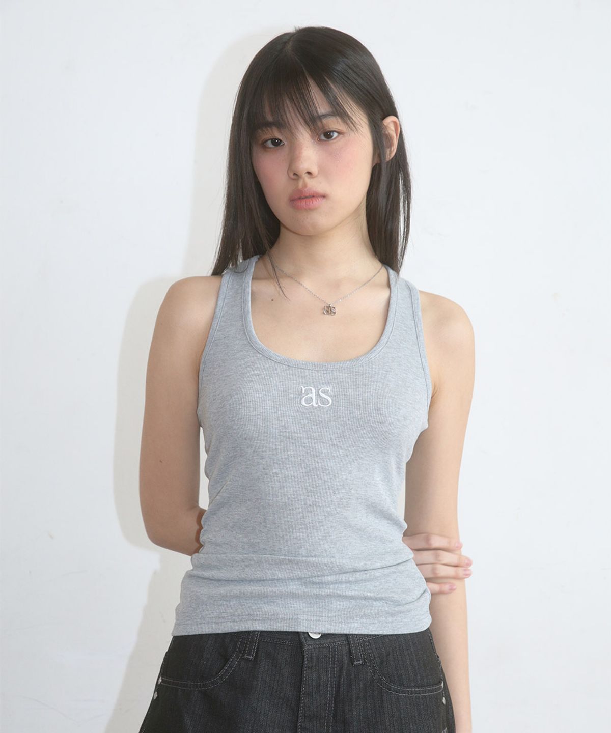 애즈온(ASON) STILL SLEEVELESS / GRAY