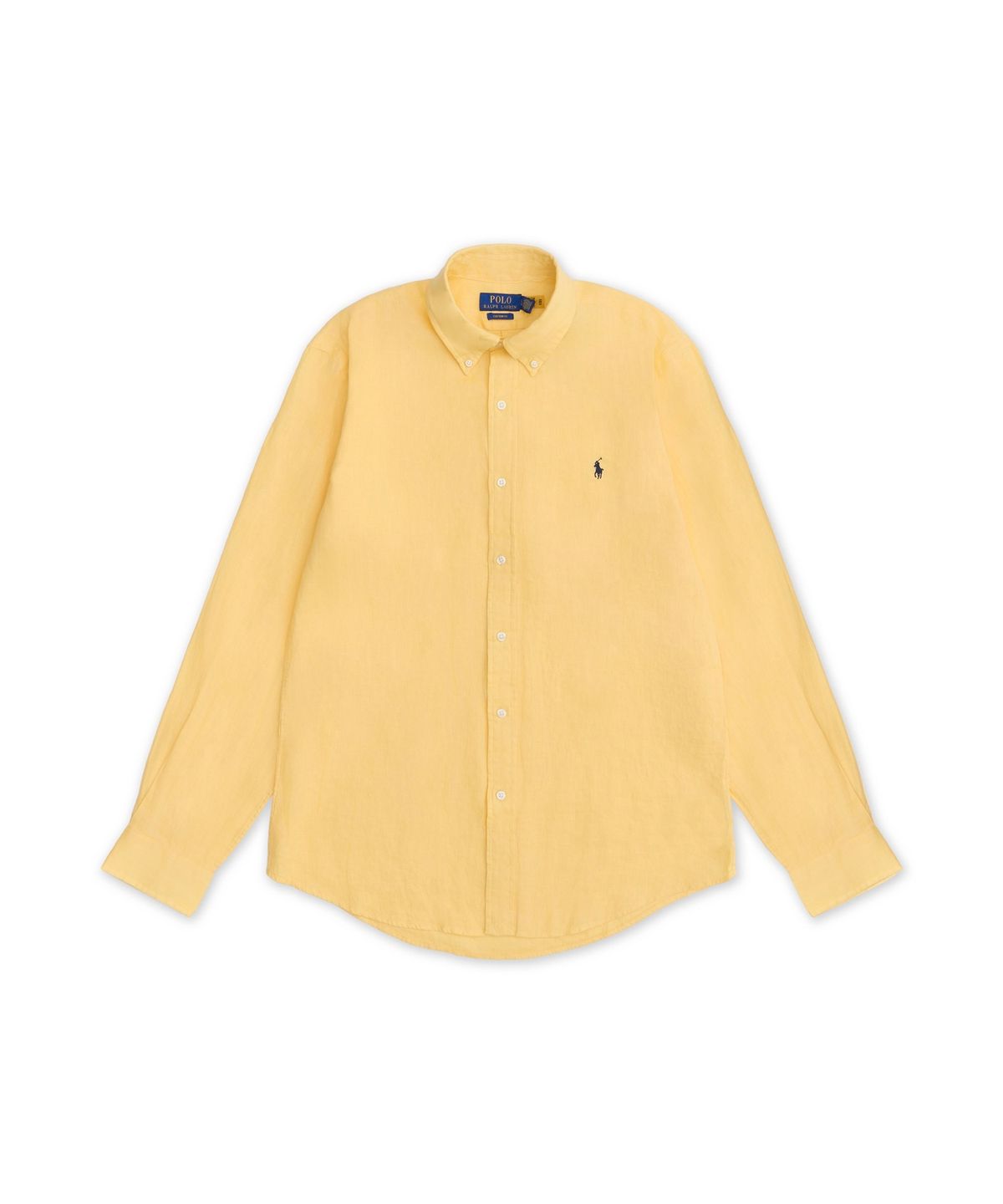 폴로 랄프 로렌(POLO RALPH LAUREN) 커스텀핏 리넨 셔츠-옐로우