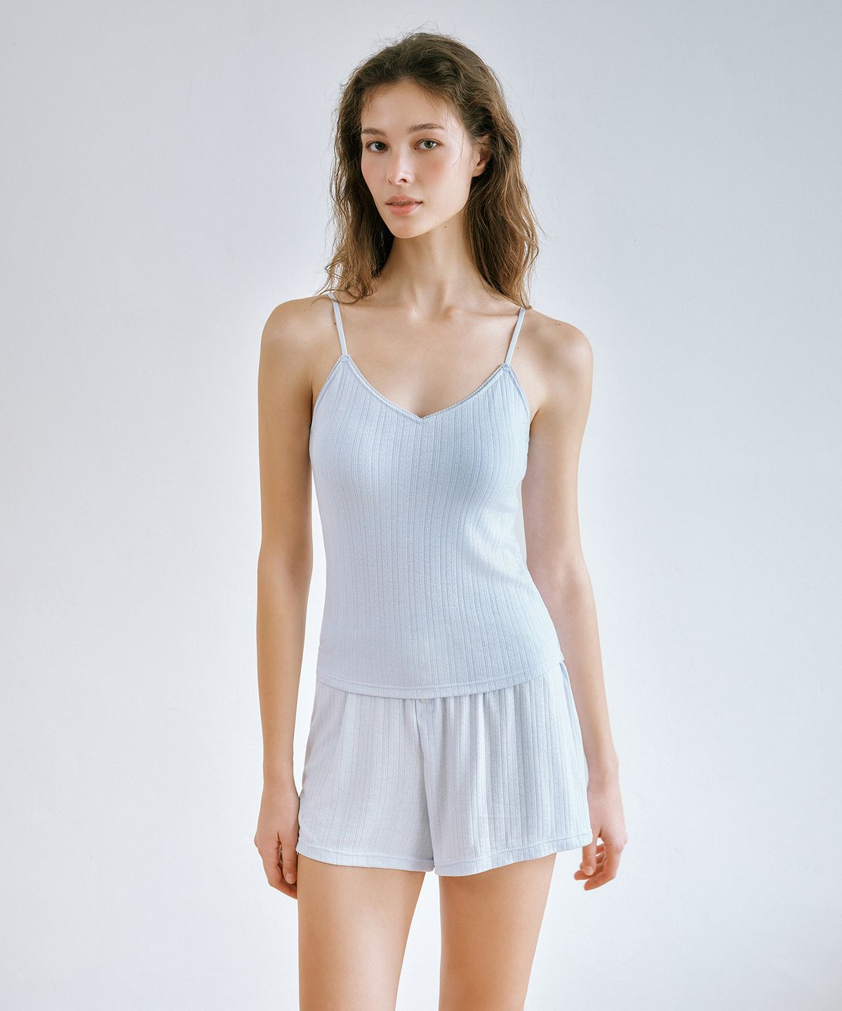 마리떼 프랑소와 저버(MARITHÉ + FRANҪOIS GIRBAUD) UNDERWEAR W POINTELLE BRA TOP light blue