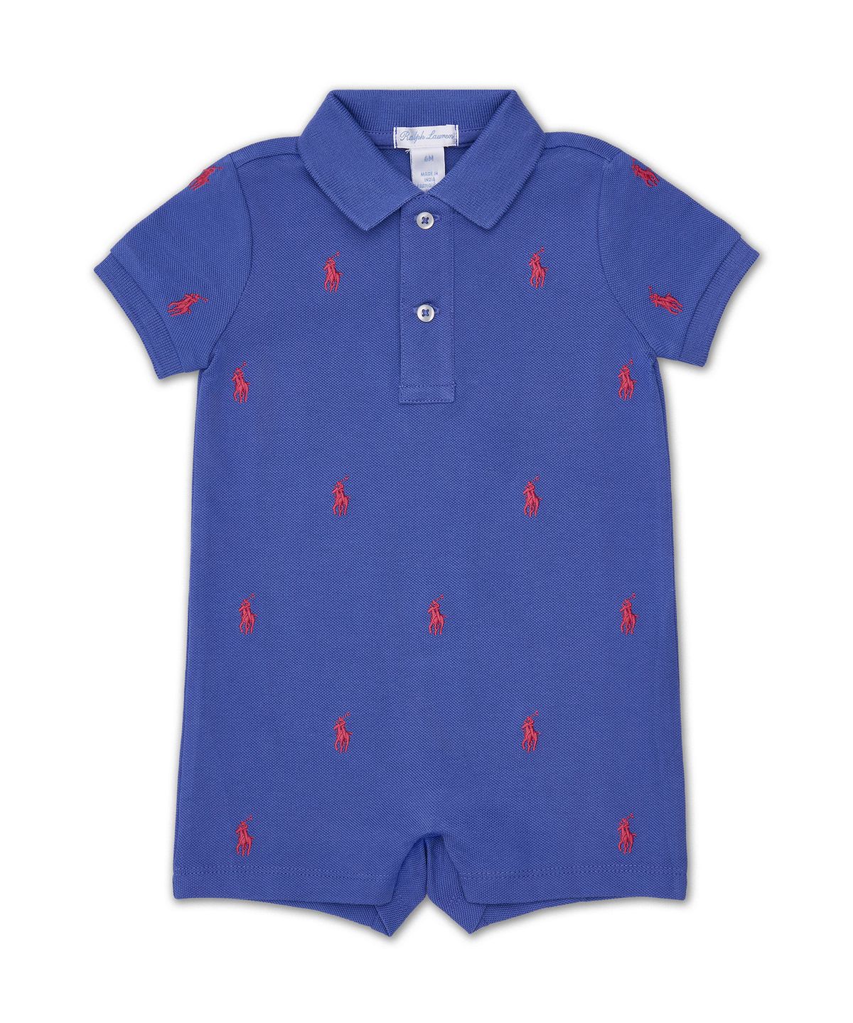 폴로 랄프 로렌 칠드런(POLO RALPH LAUREN CHILDREN) 폴로 포니 코튼 메시 폴로 쇼트올-멀티 컬러