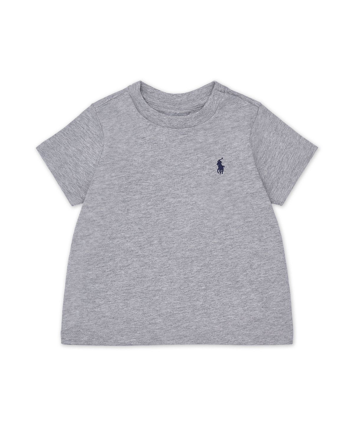 폴로 랄프 로렌 칠드런(POLO RALPH LAUREN CHILDREN) 코튼 저지 크루넥 티-그레이