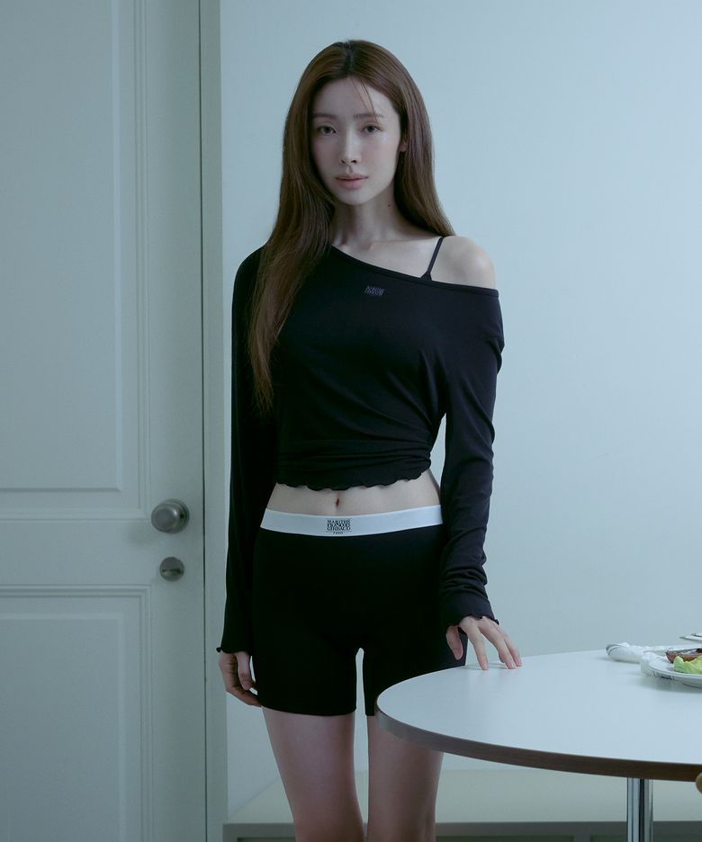 [차정원 착용] UNDERWEAR W CLASSIC LOGO EBAND DRAWERS black