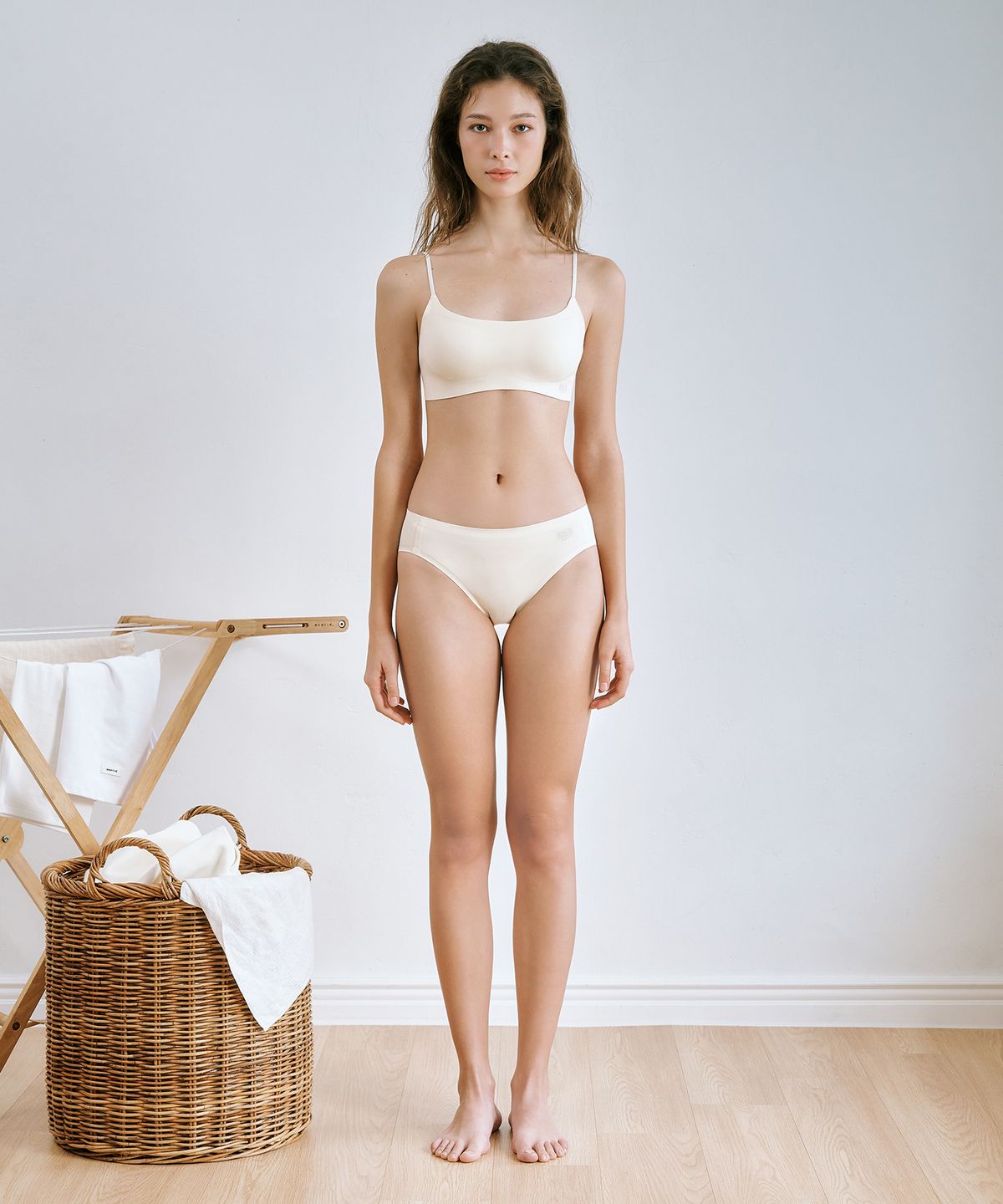마리떼 프랑소와 저버(MARITHÉ + FRANҪOIS GIRBAUD) UNDERWEAR W CLASSIC LOGO COOL FUSING BIKINI PANTIES ivory