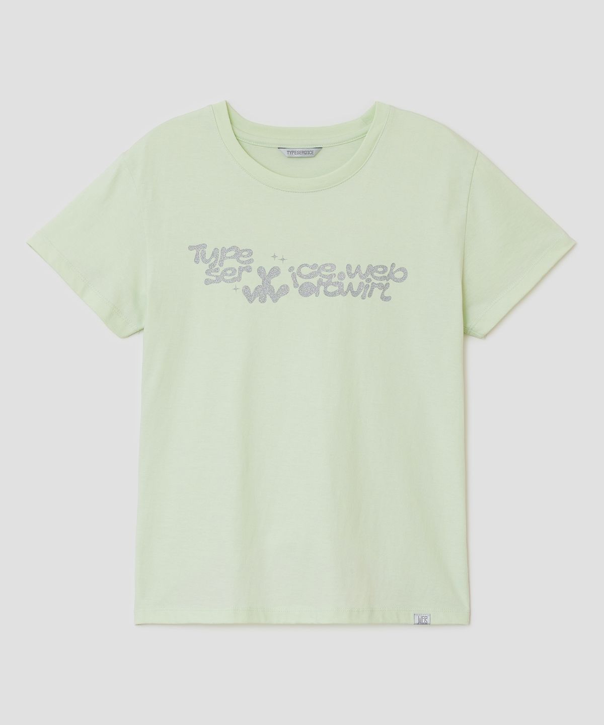 타입서비스(TYPESERVICE) Vivid Twirl Glitter Top [Lime]