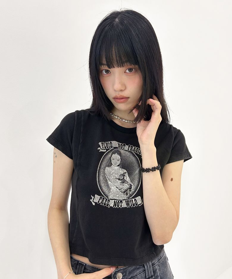 Washed Not Fragile Top [Black]