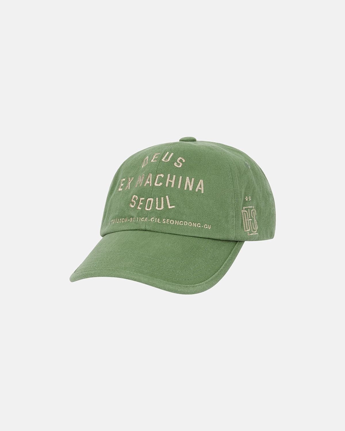 데우스 엑스 마키나(DEUS EX MACHINA) Emblem College Address Cap_Green