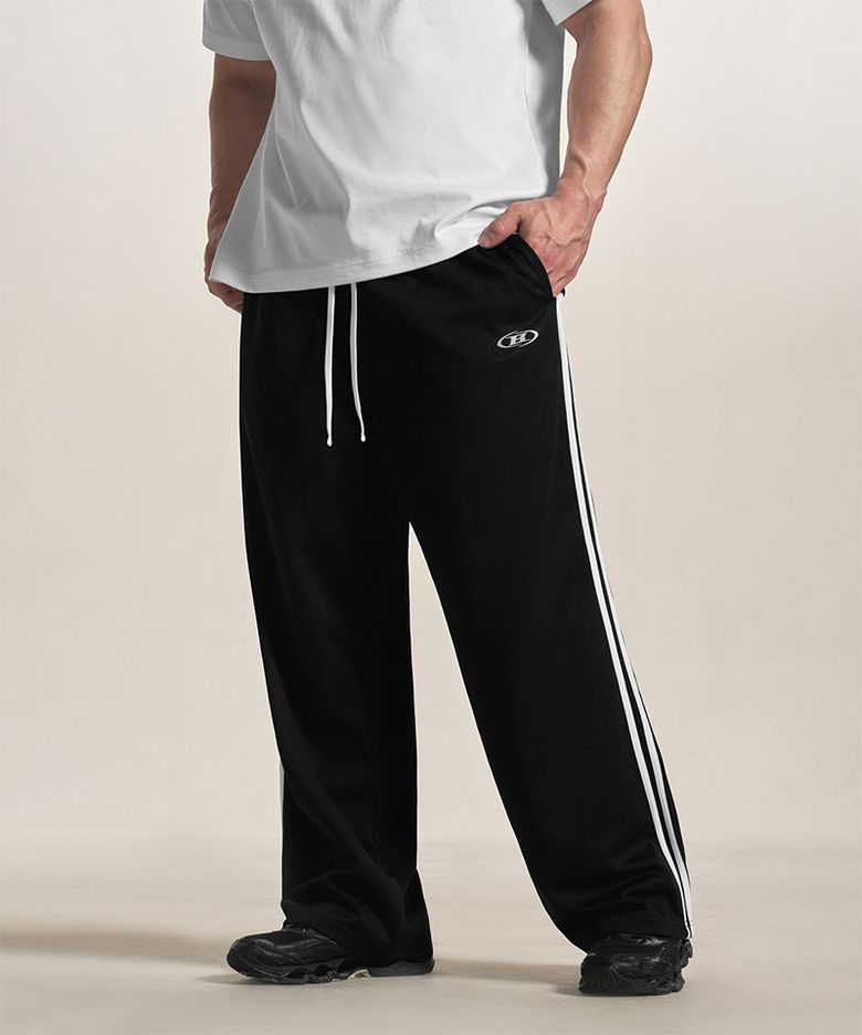 SYMBOL B MESH TRACK PANTS [BLACK WHITE]