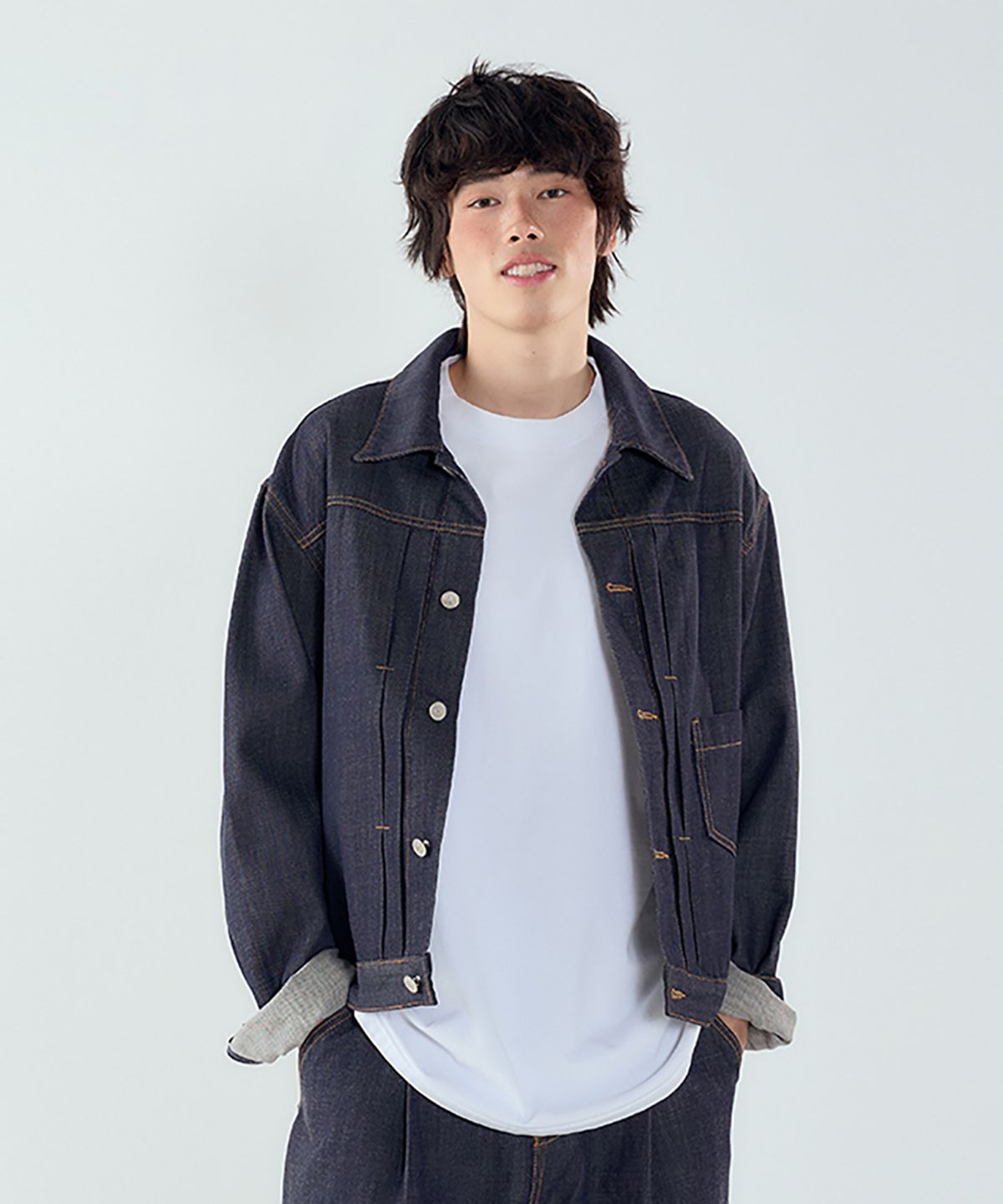 포티포(FORTYFOUR) [M] 인디고 생지 데님 자켓