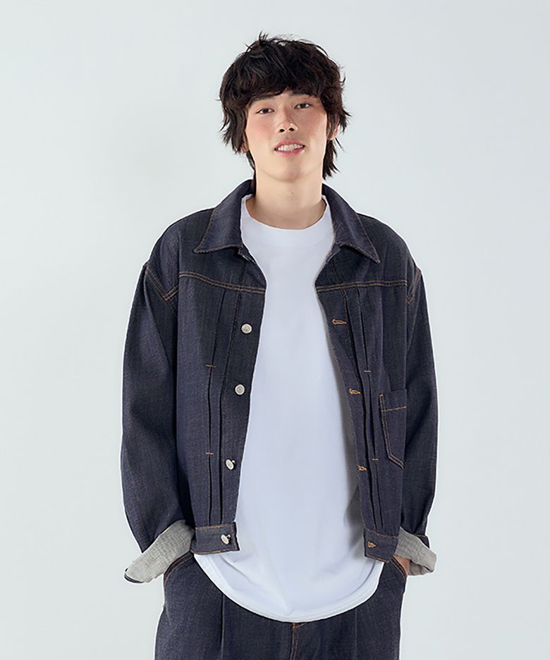 [M] 인디고 생지 데님 자켓