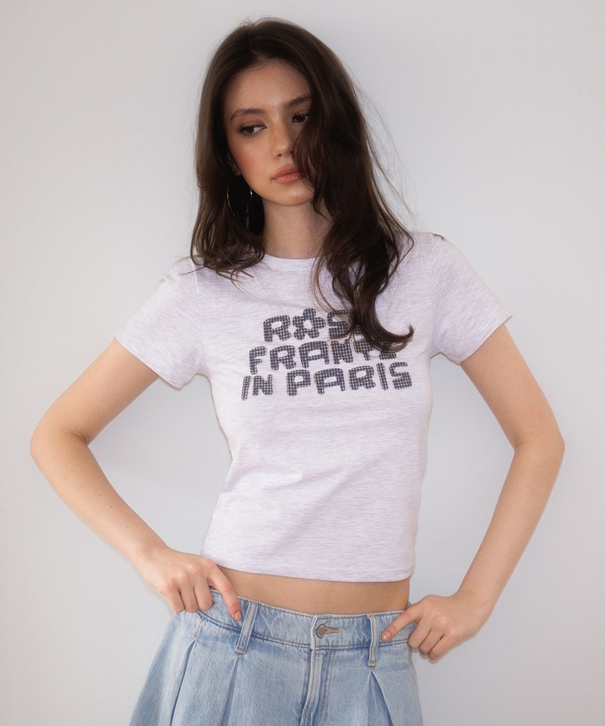 로제프란츠(ROSEFRANTZ) Paris Baby T-shirt [Melange Gray]