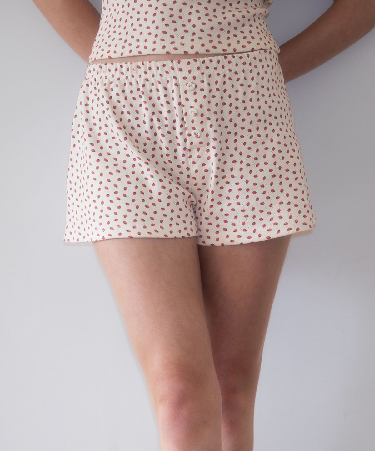 로제프란츠(ROSEFRANTZ) Rose & Berry Lounge Shorts [Ivory]