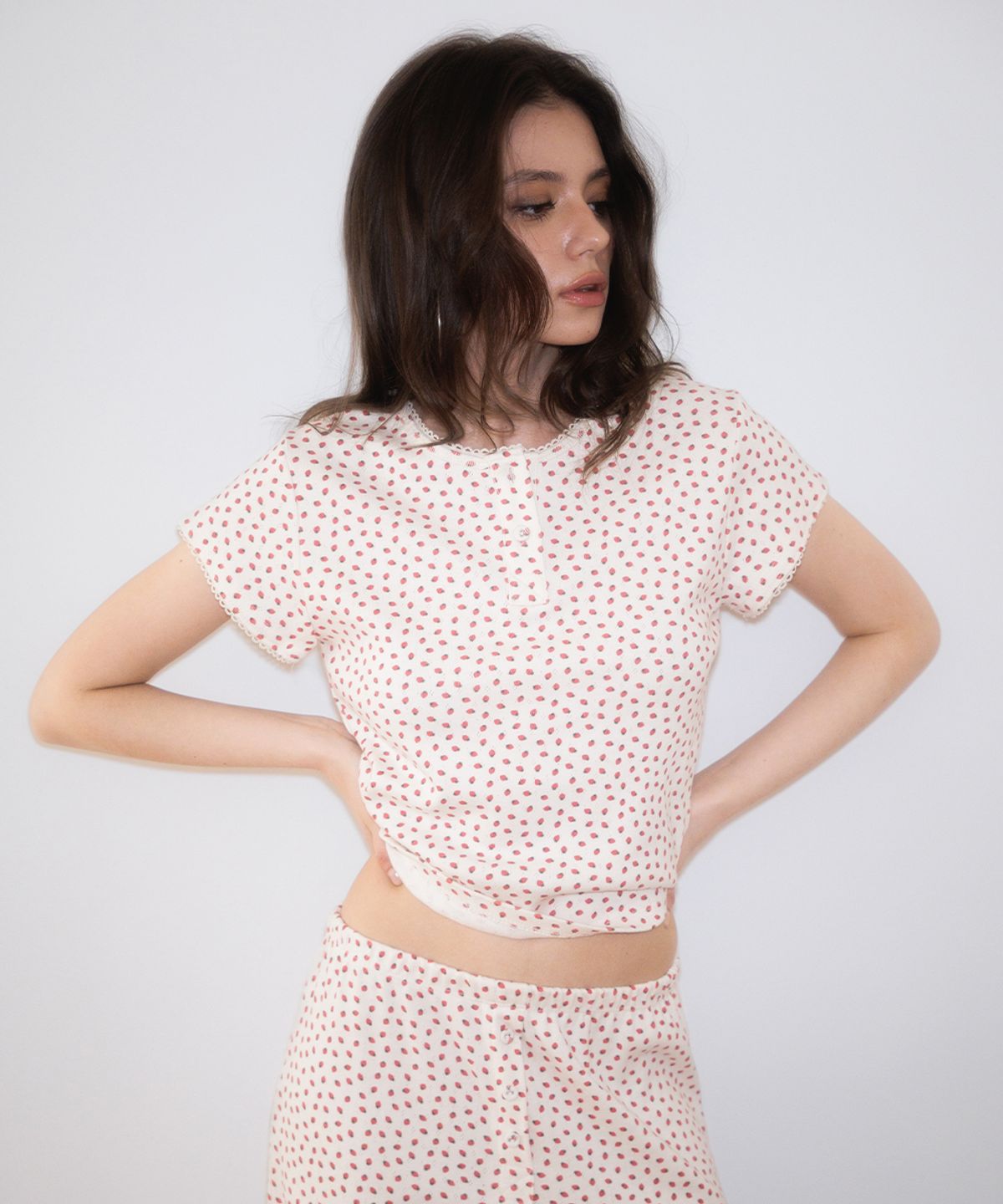 로제프란츠(ROSEFRANTZ) Rose & Berry Lounge T-shirt [Ivory]