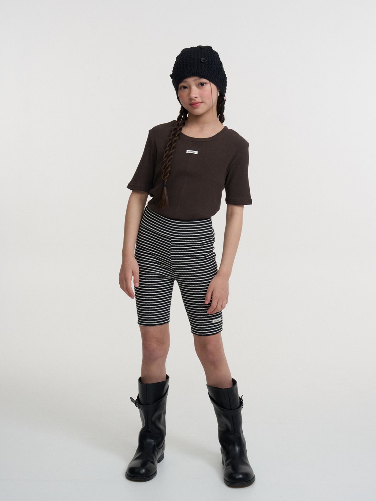 에이마켓(A-MARKET) STRIPE BIKE LEGGINGS_BLACK