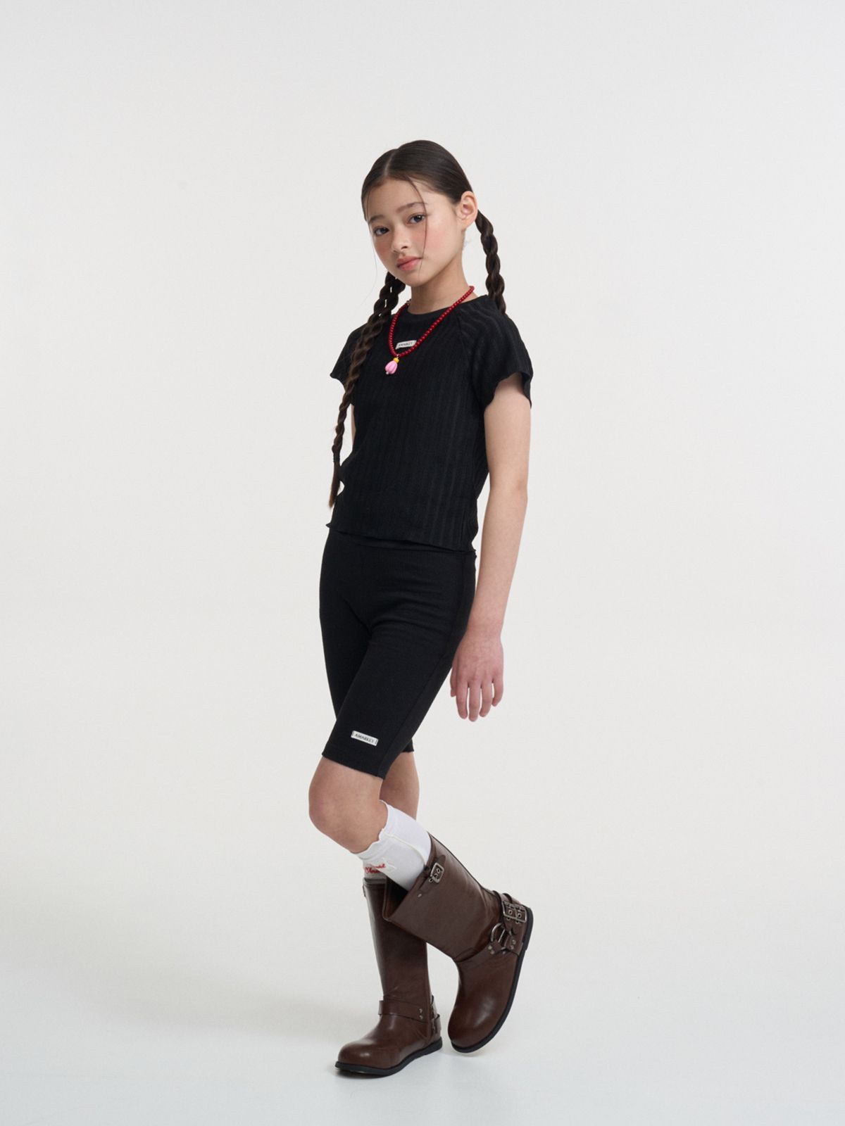 에이마켓(A-MARKET) SOLID BIKE LEGGINGS_BLACK