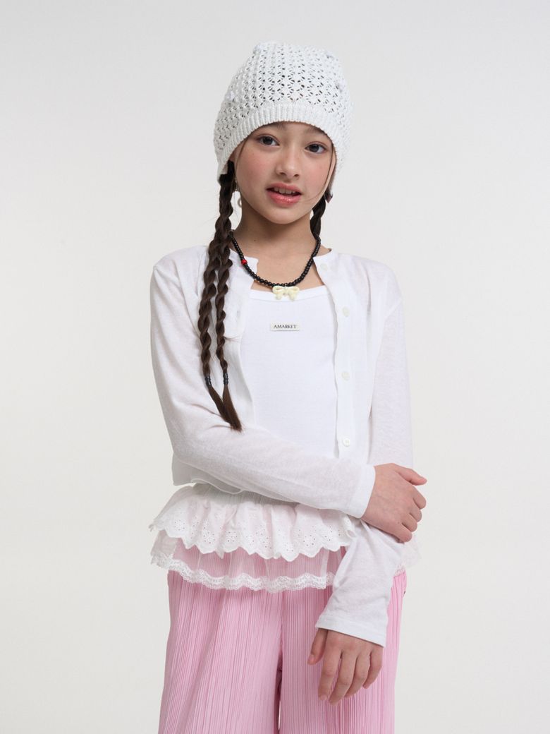 A LINEN CARDIGAN_IVORY