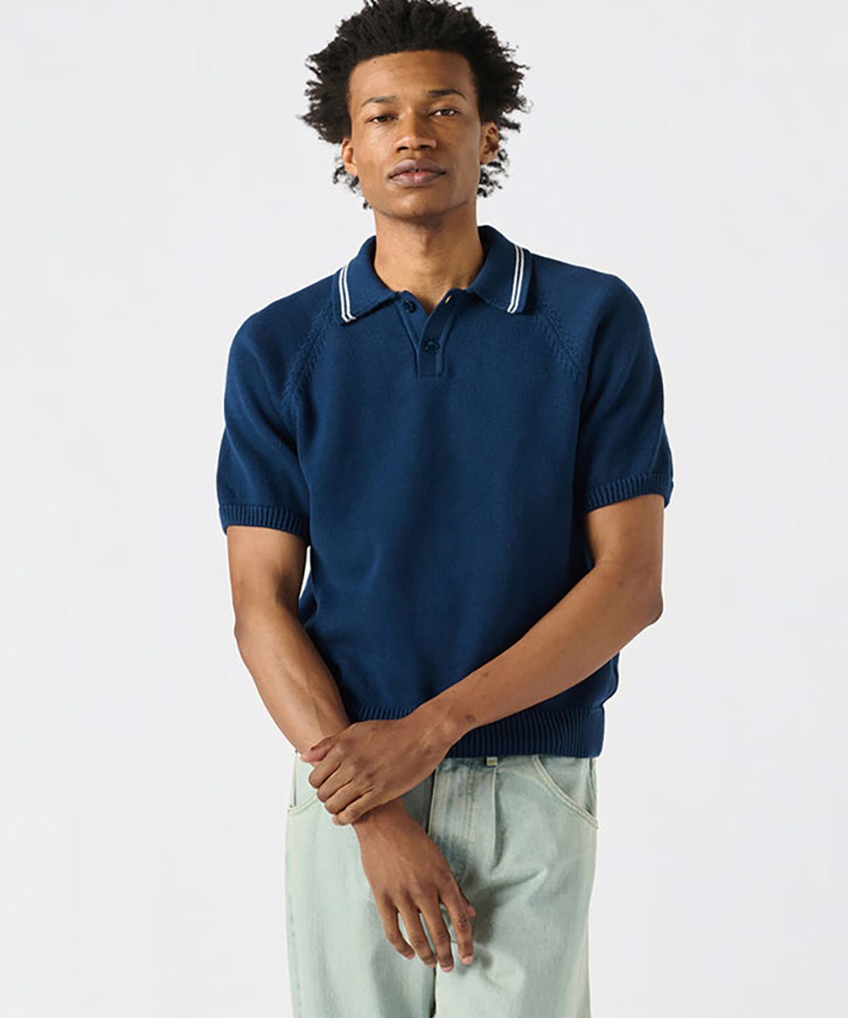 노아(NOAH) (U) 스웨터 폴로 네이비 SWEATER POLO NAVY