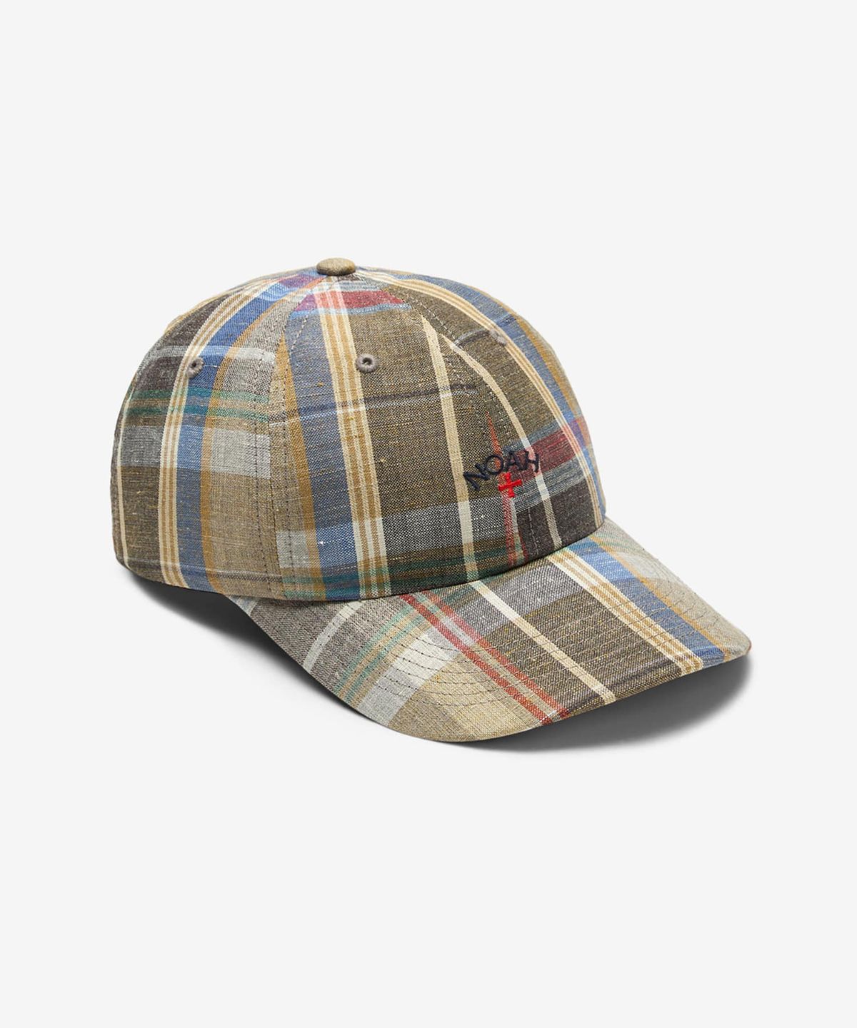 노아(NOAH) (U) 린넨 플레이드 6패널 브라운 플레이드 LINEN PLAID 6-PANEL BROWN PLAID