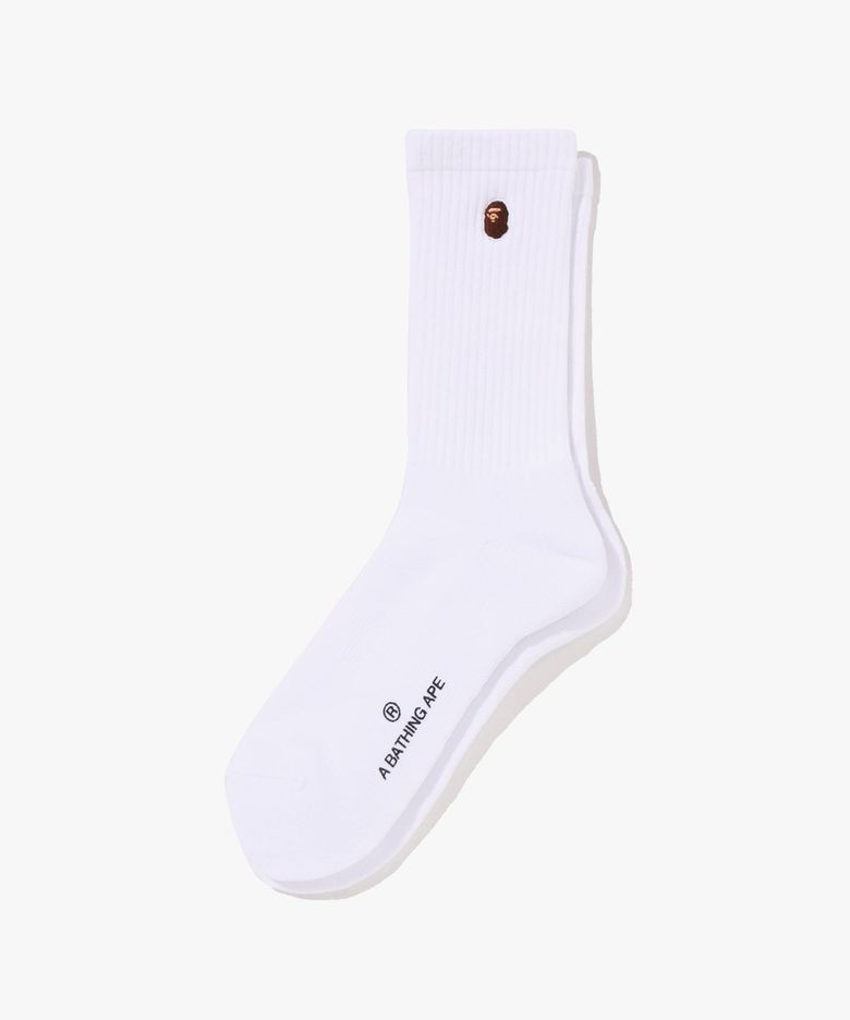 에이프 헤드 원포인트 양말(M) WHITE