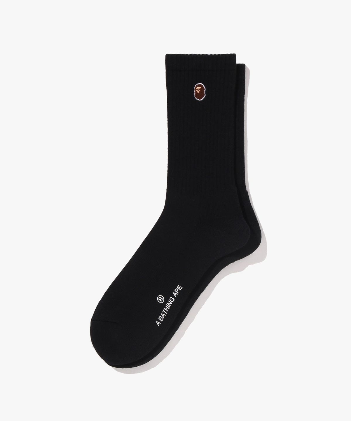 베이프(BAPE) 에이프 헤드 원포인트 양말(M) BLACK