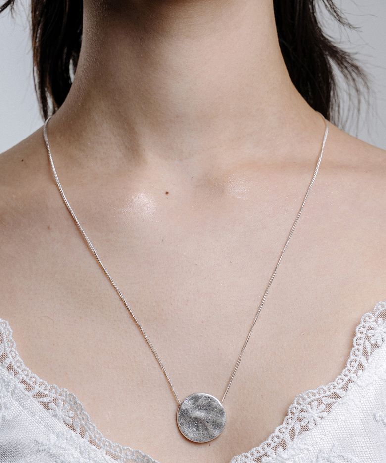 RA019 Uneven Coin Necklace