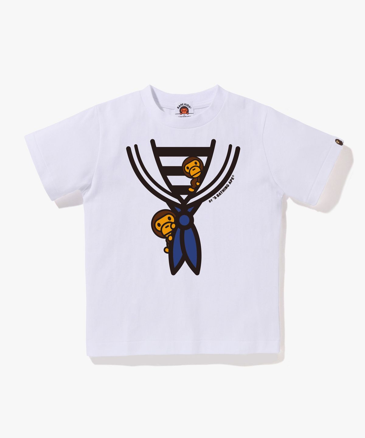 베이프 키즈(BAPE KIDS) 마일로 페이크 마린 티셔츠(KIDS) WHITE