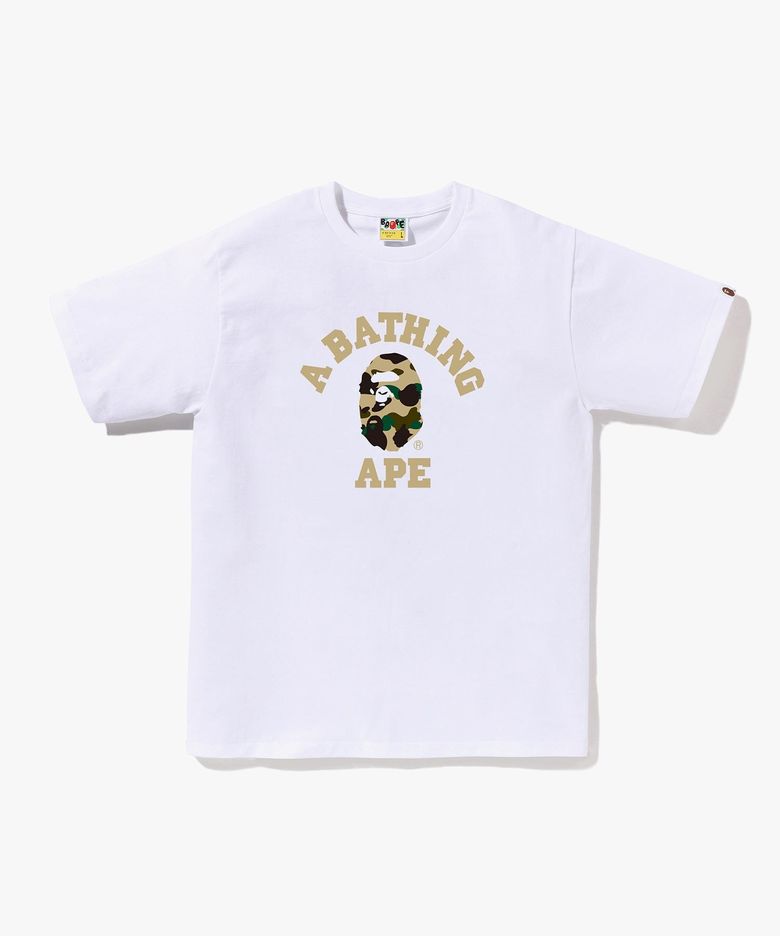 퍼스트 카모 콜리지 티셔츠(M) WHITE/YELLOW