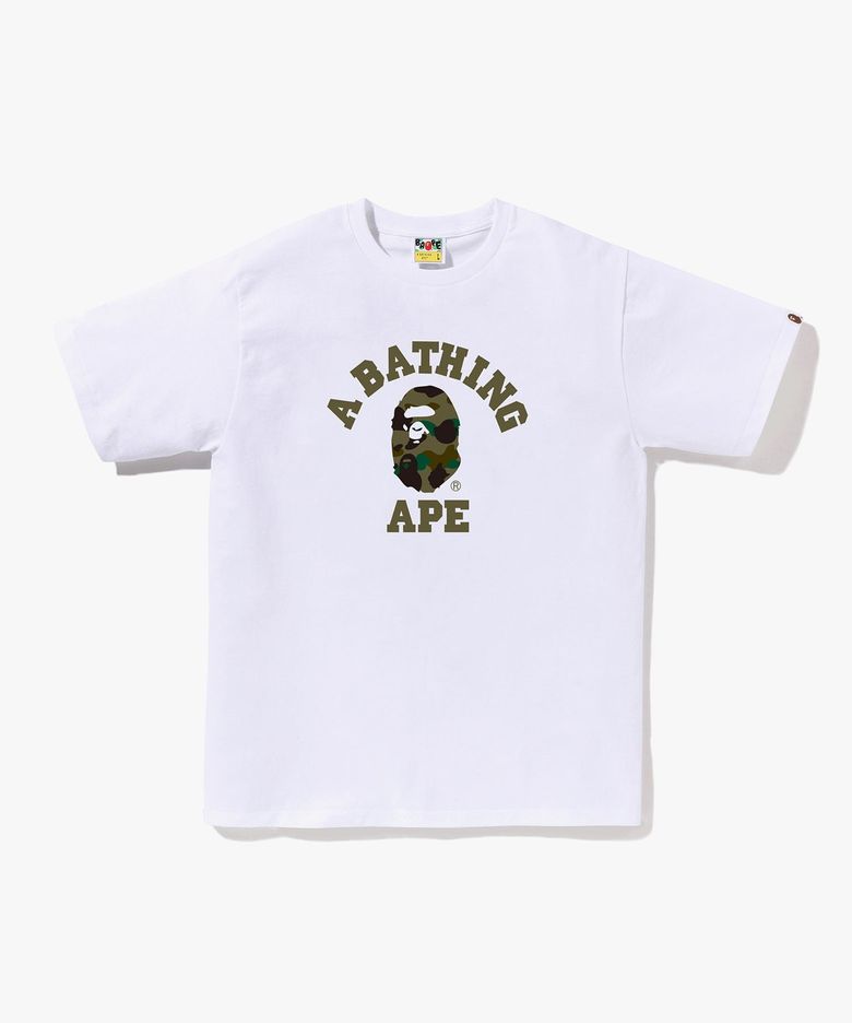 퍼스트 카모 콜리지 티셔츠(M) WHITE/GREEN