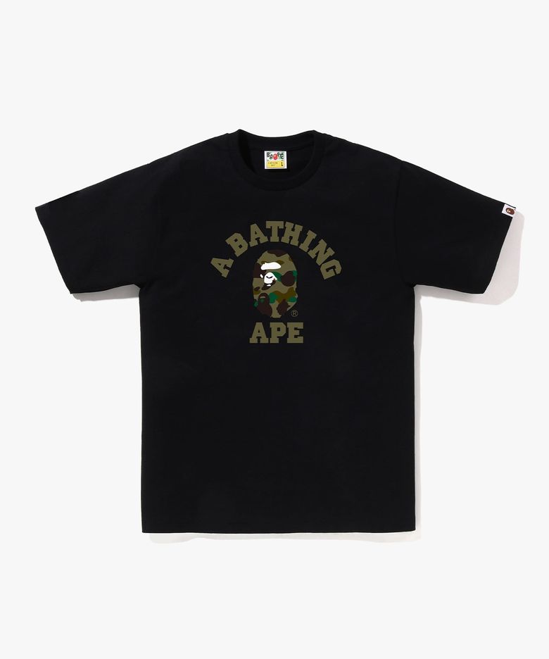 퍼스트 카모 콜리지 티셔츠(M) BLACK/GREEN
