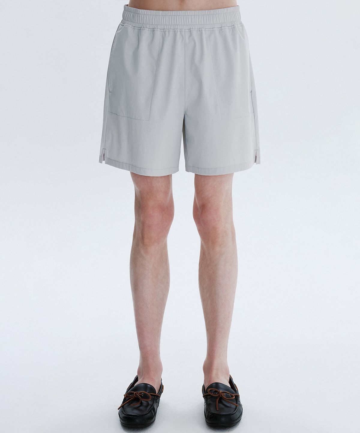 클로브(CLOVE) [26SM clove] Poly-Span Relaxed Fit Shorts_Men (Light Grey)