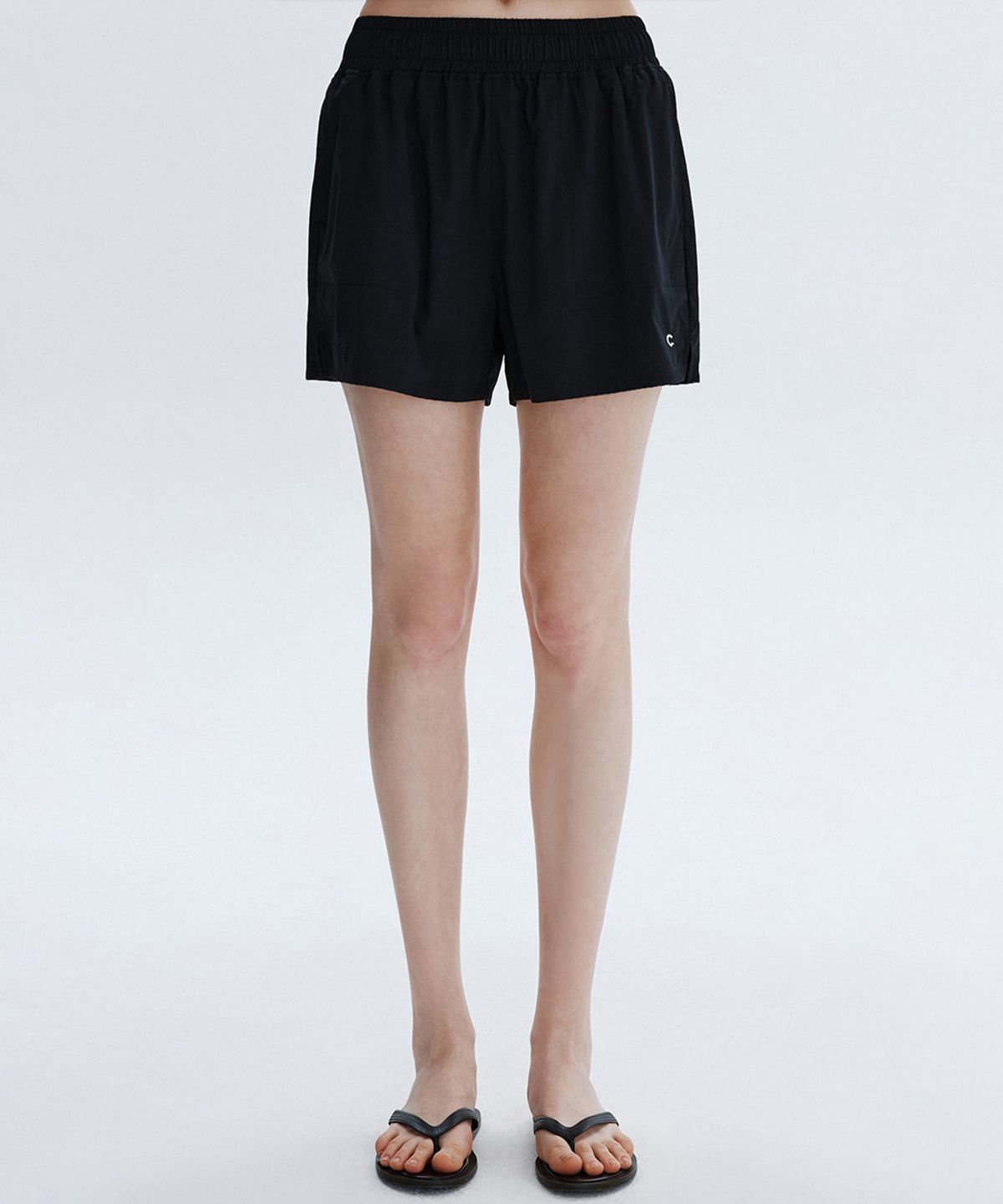 클로브(CLOVE) [26SM clove] Poly-Span Relaxed Fit Shorts (Black)